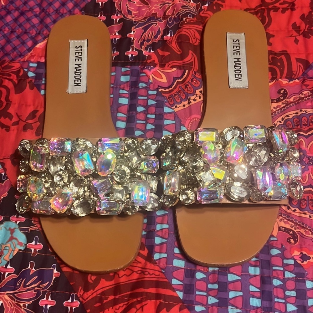 Steve Madden jewled sandals